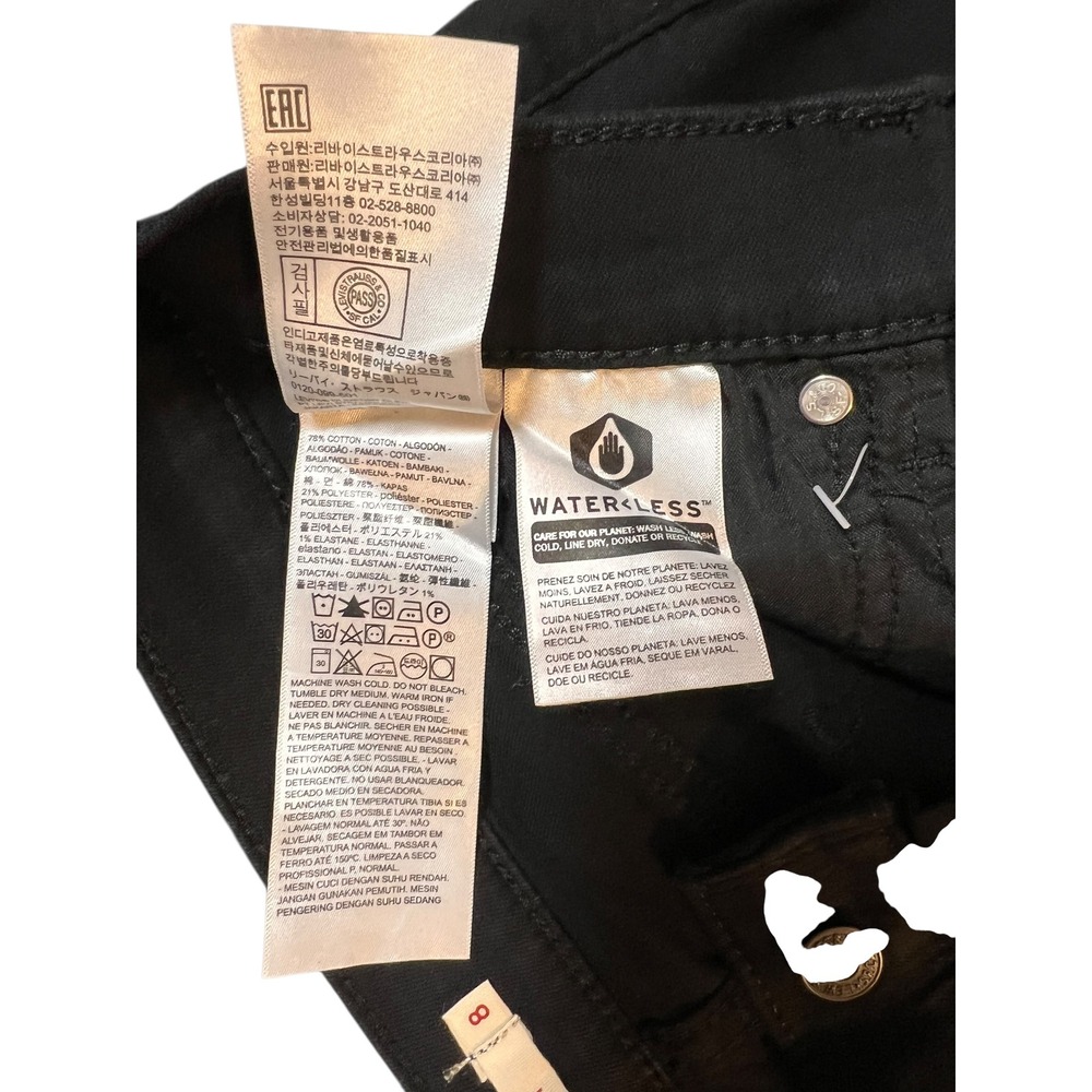 Levi's Classic Bootcut Jeans Women's 8 W29 L32 Black Hypersoft Stretch NWT - Picture 6 of 10
